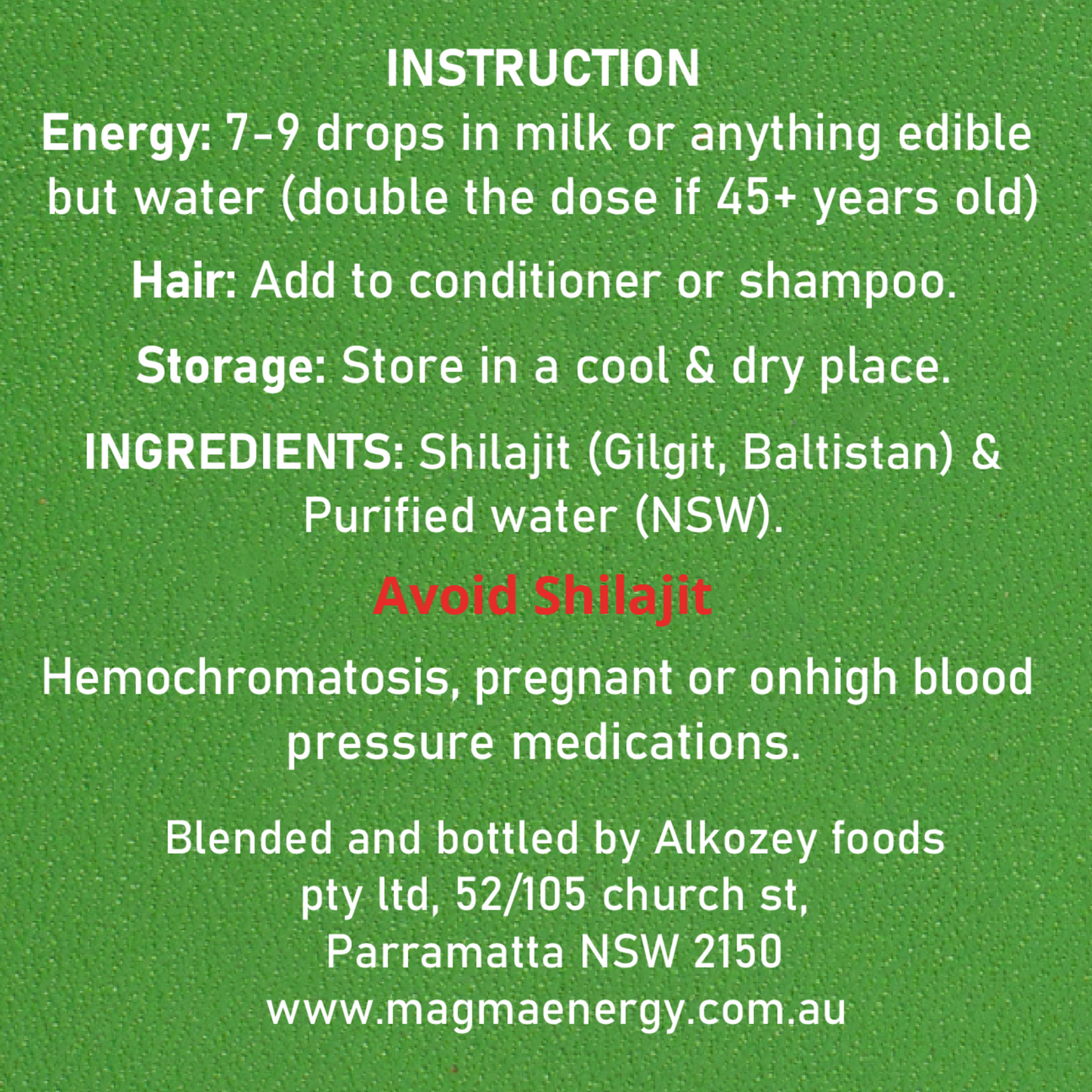 Magma Energy Shilajit Drops 50ML – Authentic Himalayan Liquid Resin