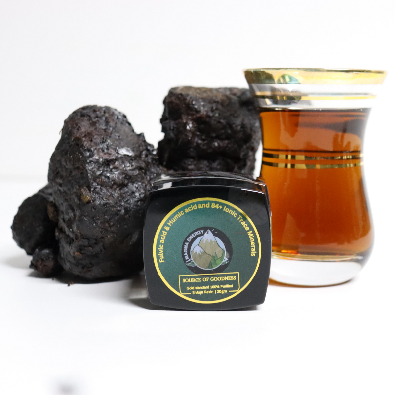 Magma Energy Shilajit Resin dissolve in water