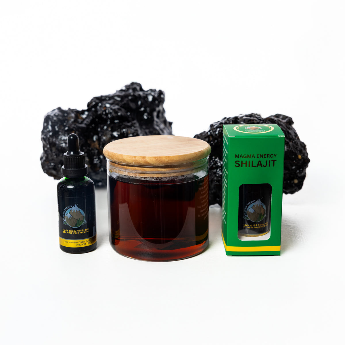 Shilajit Liquid 50ml + Resin 6.5g Bundle | Magma Energy Australia